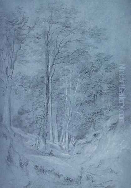 Study of ash and other trees - view 1