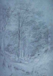Study of ash and other trees by John Constable