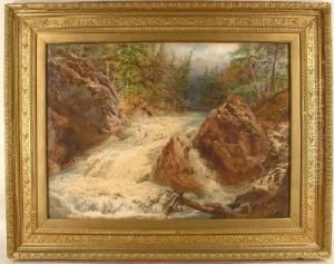 Cascade On Thetrient, Switzerland by Arthur Croft