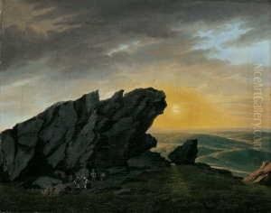 Sonnenuntergang Im Harz.