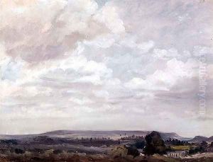View in Wiltshire by John Constable