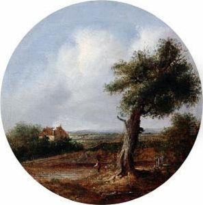 Figure In A Country Landscape by William Henry Crome