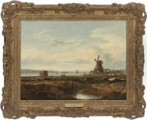 Mill On The North Shore, Liverpool by William Henry Crome