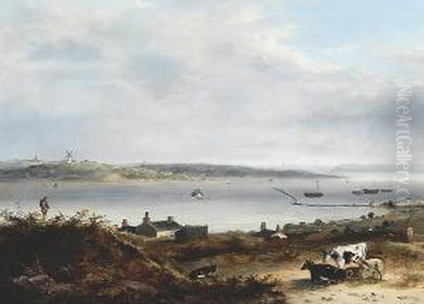 Castle Overlooking An Estuary - view 1