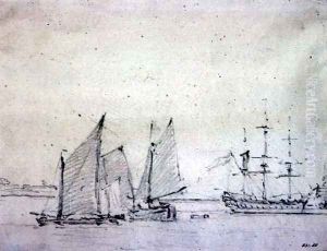 Shipping in the Thames 2 by John Constable