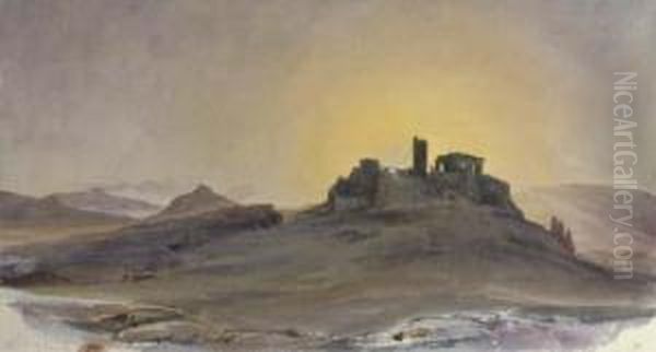 The Acropolis Of Athens At Sunset - view 1