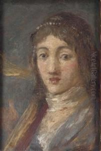 Femme En Buste De Trois Quarts by Henry Cros