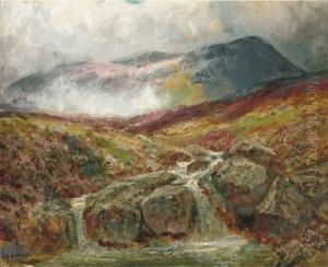 The Mountain Stream by James Henry Crossland