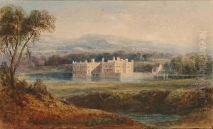 View Of A Stately House; Romantic Architectural View; View Towards A City