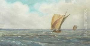 Shipping Off Cornwall by William Edwards Croxford