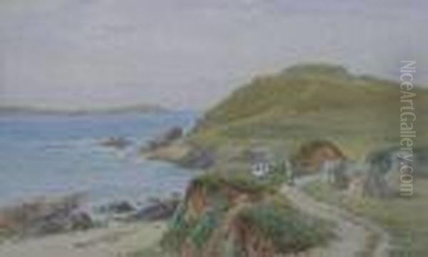 Figures On A Coastalpath - view 1