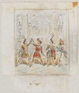 "man With A Knife" by George Cruickshank