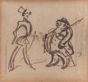 Two Gentlemen by George Cruickshank
