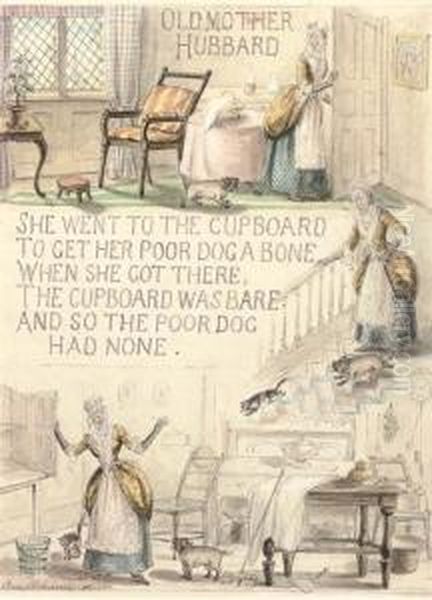 Illustrations For 'old Mother Hubbard' - view 1