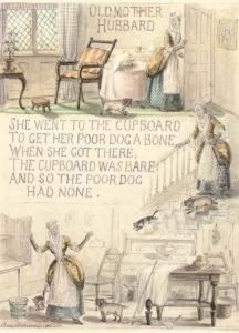 Illustrations For 'old Mother Hubbard' by George Cruickshank