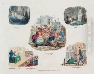 Phrenological Illustrations, Or 
An Artist's View Of The Craniological System Of Doctors Gall And 
Spurzheim