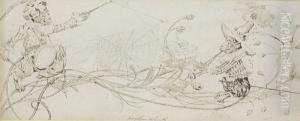 Monkey Musicians by George Cruickshank