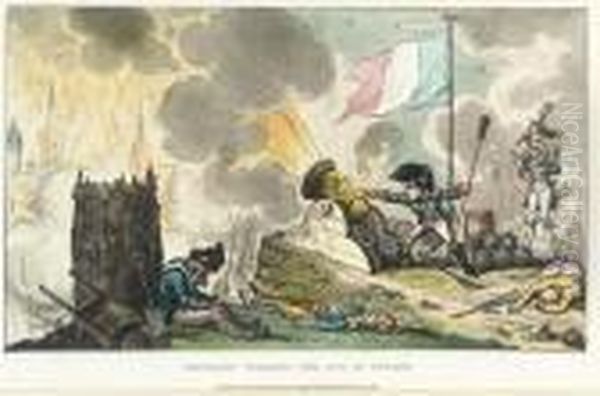 Napoleon Working The Gun At Toulon - view 1