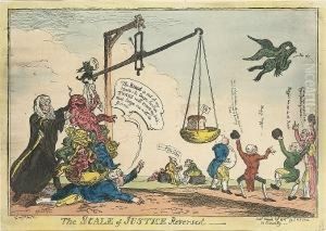 The Scale Of Justice Reversed by George Cruickshank