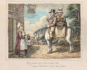 A Hebrew Pedlar; Tam O'shanter And Souter Johnny; Refreshment At An Inn On Going To Town by Isaac Cruikshank