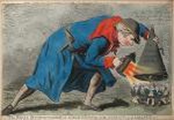 The Royal Extinguisher Or Gulliver Putting Out The Patriots Of Lilliput - view 1