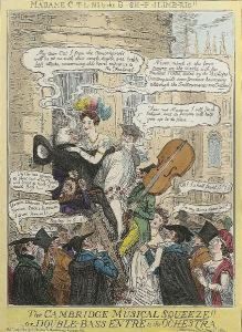 The Cambridge Musical Squeeze!!-or- Double-bass Entre To The Orchestra by I. Robert and George Cruikshank
