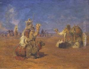 Carovana Nel Deserto by Karoly Cserna