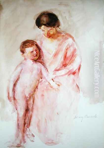 Woman with a Nude Boy at her Side - view 1