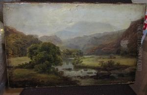 "in The Lledr Valley With Moel
Siabod In The Distance", Signed And Titled, Signed And Inscribed
"painted From Nature" Verso by William Harold Cubley