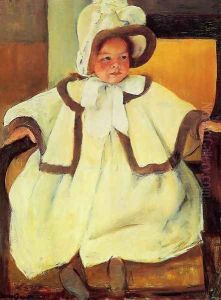 Ellen Mary Cassatt In A White Coat by Mary Cassatt