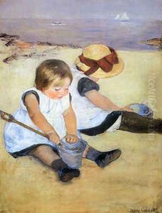 Children Playing On The Beach