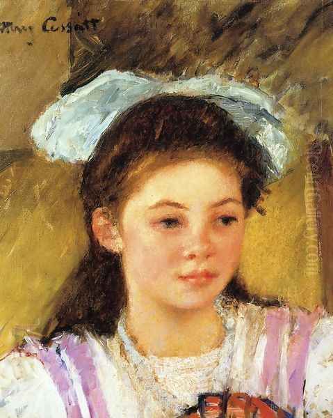 Ellen Mary Cassatt With A Large Bow In Her Hair - view 1