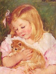 Sara Holding A Cat
