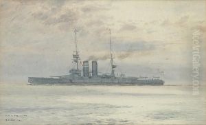 H.m.s. Hindustan by Alma Claude Burlton Cull