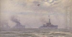 The German Fleet by Alma Claude Burlton Cull