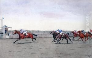 The Houghton Stakes, Newmarket, 1929, Won By Scardroy by Isaac Cullin