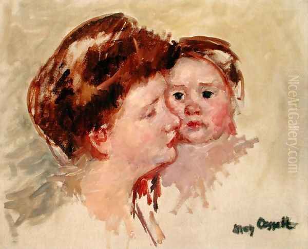 Mother in Profile with Baby Cheek to Cheek (No.2), c.1909 - view 1
