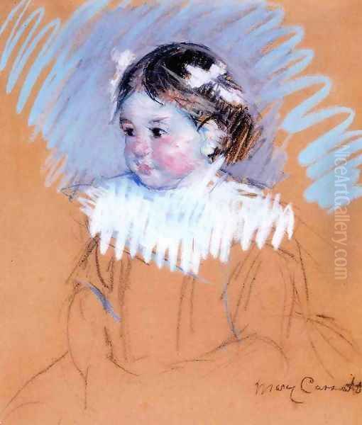 Bust Of Ellen Wiith Bows In Her Hair - view 1
