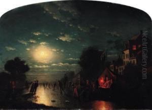 Elegant Skating By Moonlight