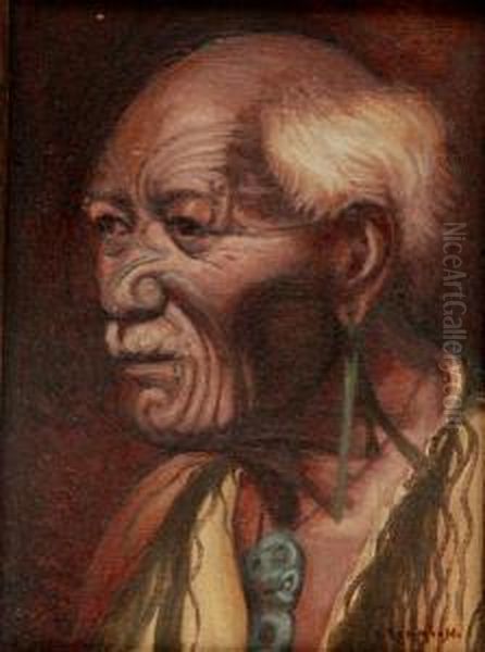 Portrait Of A Maori Chief - view 1