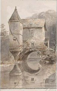 View Of A House Standing Over A Canal by Conradyn Cunaeus