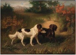 Setters With A Partridge