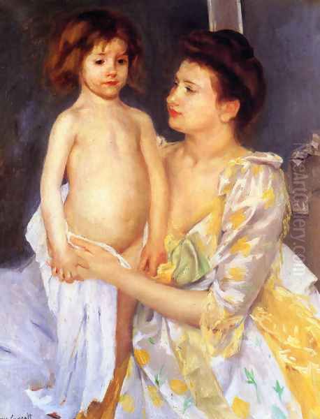 Jules Being Dried By His Mother - view 1