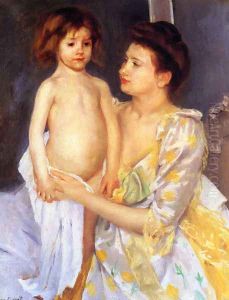 Jules Being Dried By His Mother