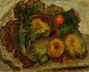 Still Life - Apples And Pears by Vera Cunningham