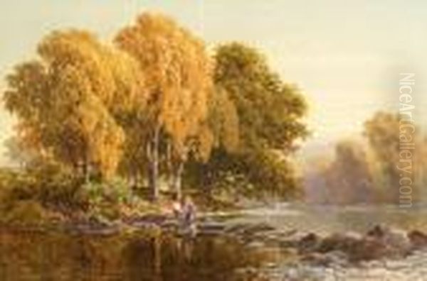 Welsh River Scene In Autumn - view 1