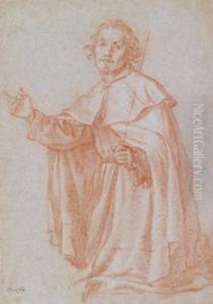 A Saint Kneeling - view 1