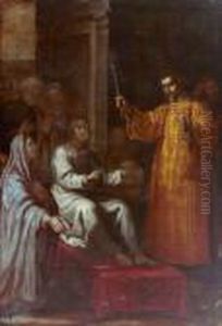 Religiose Szene; Scena Religiosa by Francesco Curradi
