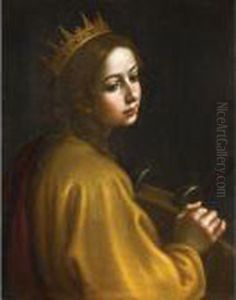 Saint Catherine Of Alexandria by Francesco Curradi