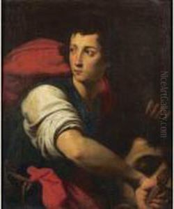 David Et La Tete De Goliath by Francesco Curradi